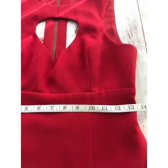 BCBG Generation Red Cut-Out Mini Dress Size 2 - Picture 15 of 16